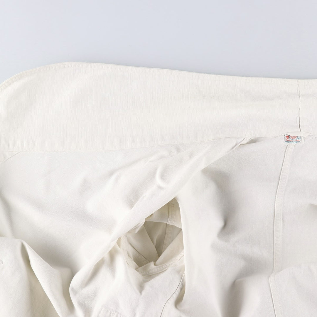 1950'S KEYSTONE Shop Coat, Men's Size L (approx.), Vintage unclear white type Vintage Second Hand