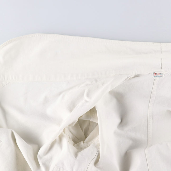 1950'S KEYSTONE Shop Coat, Men's Size L (approx.), Vintage unclear white type Vintage Second Hand