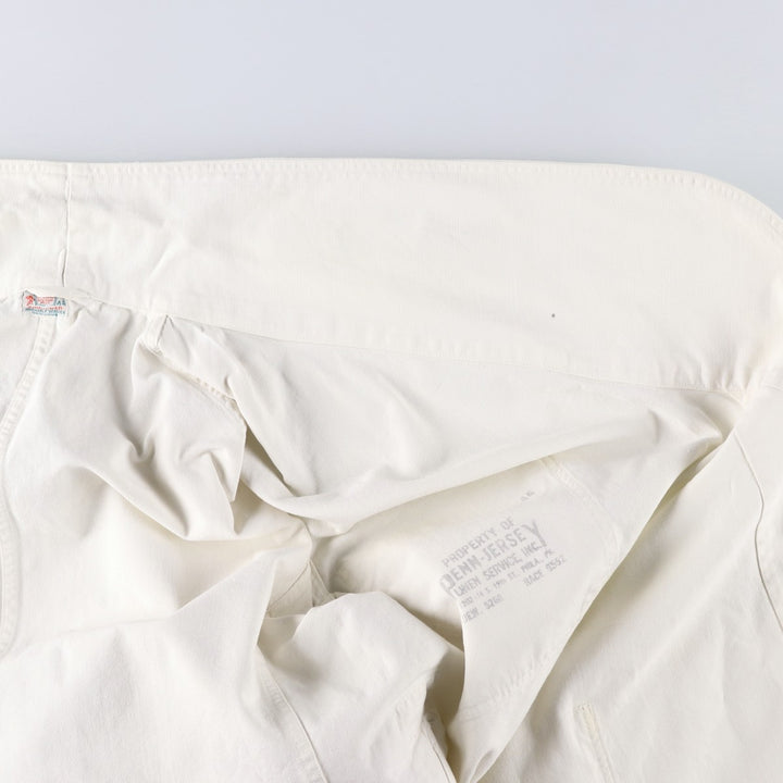 1950'S KEYSTONE Shop Coat, Men's Size L (approx.), Vintage unclear white type Vintage Second Hand