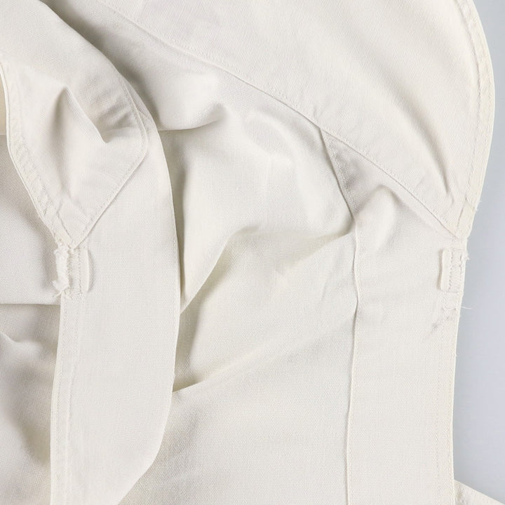 1950'S KEYSTONE Shop Coat, Men's Size L (approx.), Vintage unclear white type Vintage Second Hand