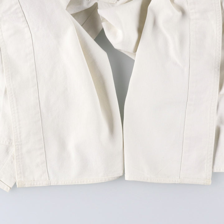 1950'S KEYSTONE Shop Coat, Men's Size L (approx.), Vintage unclear white type Vintage Second Hand