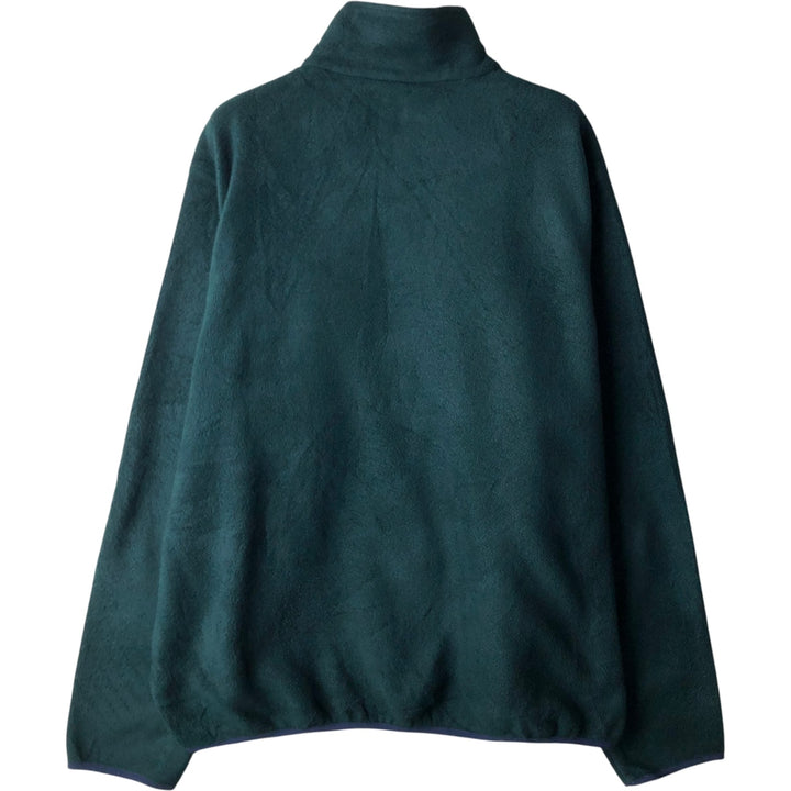 LLBean Fleece Jacket, Men's XL polyester Green type dark green Vintage Second Hand