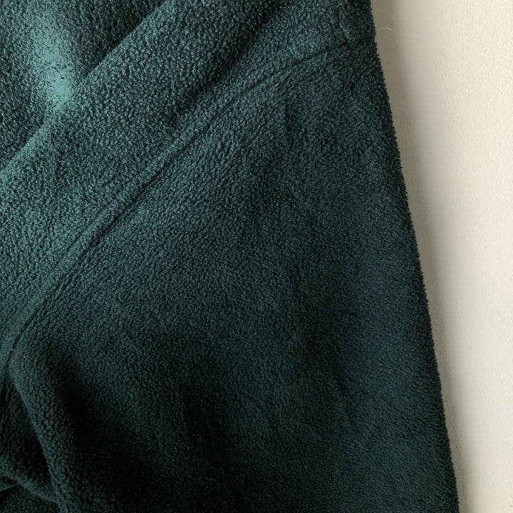 LLBean Fleece Jacket, Men's XL polyester Green type dark green Vintage Second Hand
