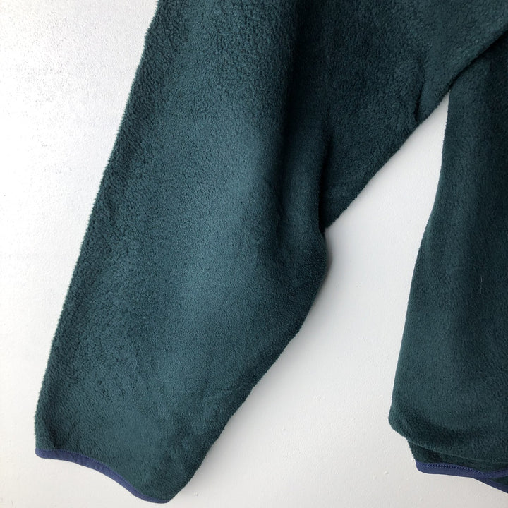 LLBean Fleece Jacket, Men's XL polyester Green type dark green Vintage Second Hand