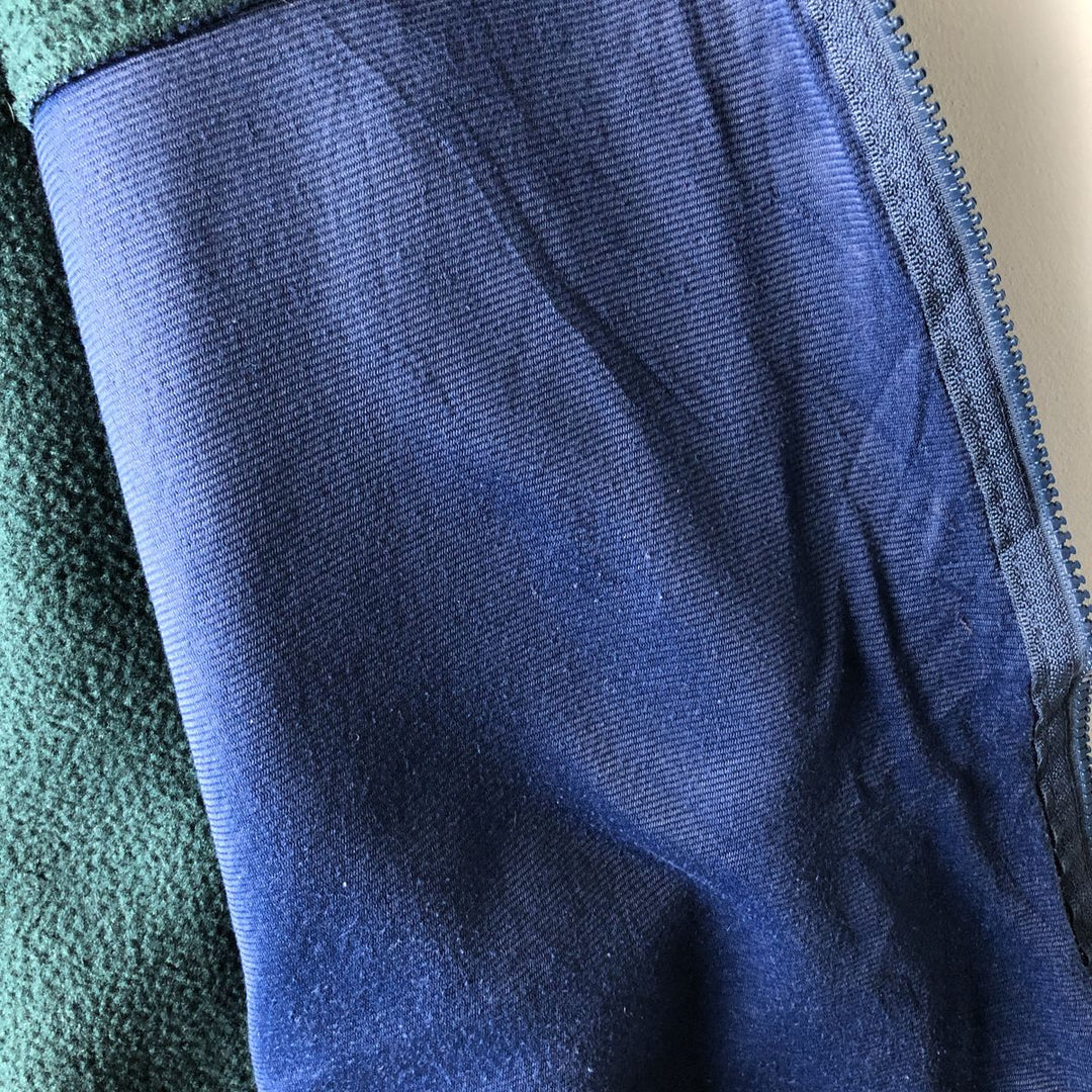 LLBean Fleece Jacket, Men's XL polyester Green type dark green Vintage Second Hand