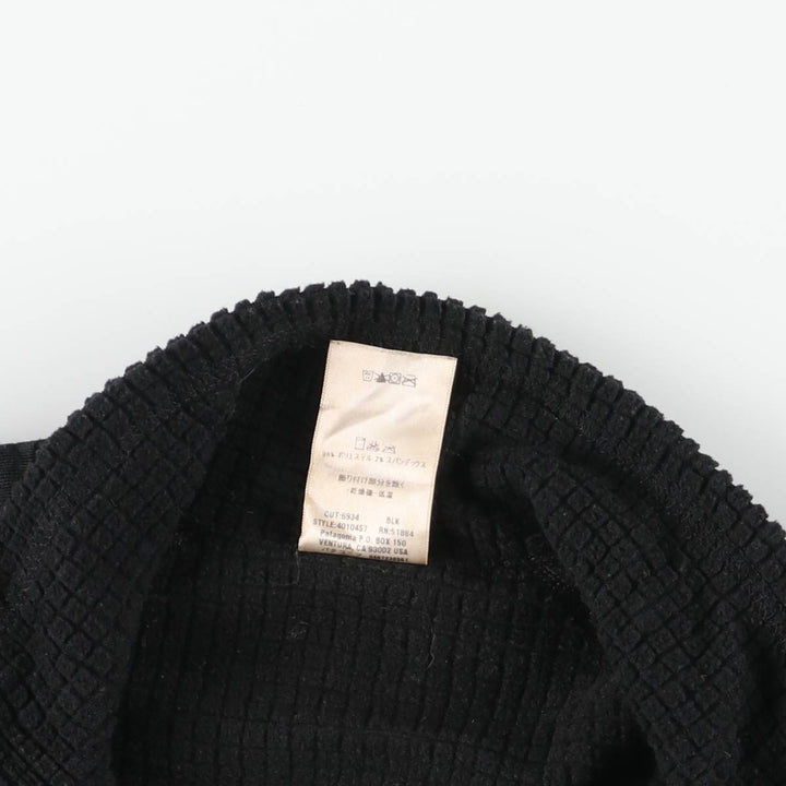 2000'S Patagonia R1 Flash Pullover 40104S7 Half-Zip Fleece Pullover, Made in USA, Men's Size Medium polyester black type Vintage Second Hand