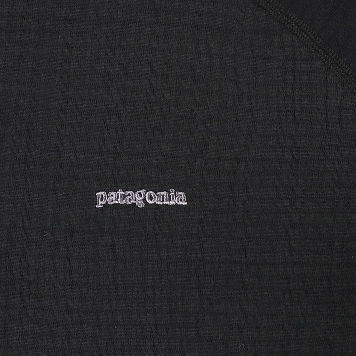 2000'S Patagonia R1 Flash Pullover 40104S7 Half-Zip Fleece Pullover, Made in USA, Men's Size Medium polyester black type Vintage Second Hand