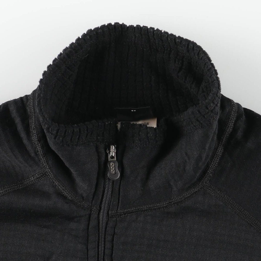 2000'S Patagonia R1 Flash Pullover 40104S7 Half-Zip Fleece Pullover, Made in USA, Men's Size Medium polyester black type Vintage Second Hand