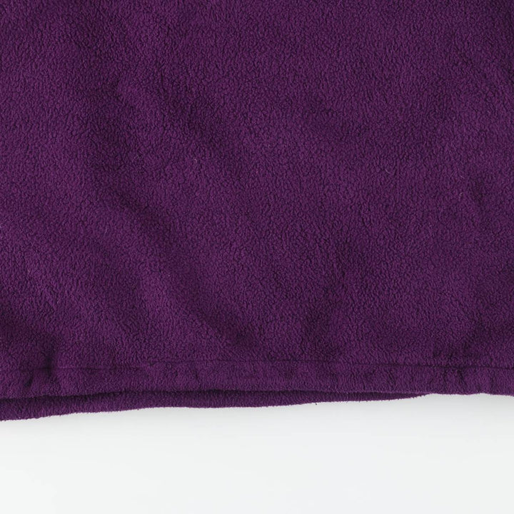 Vintage 80s-90'S Eddie Bauer half-zip fleece pullover with black tag, size L, men's polyester purple type Vintage Second Hand