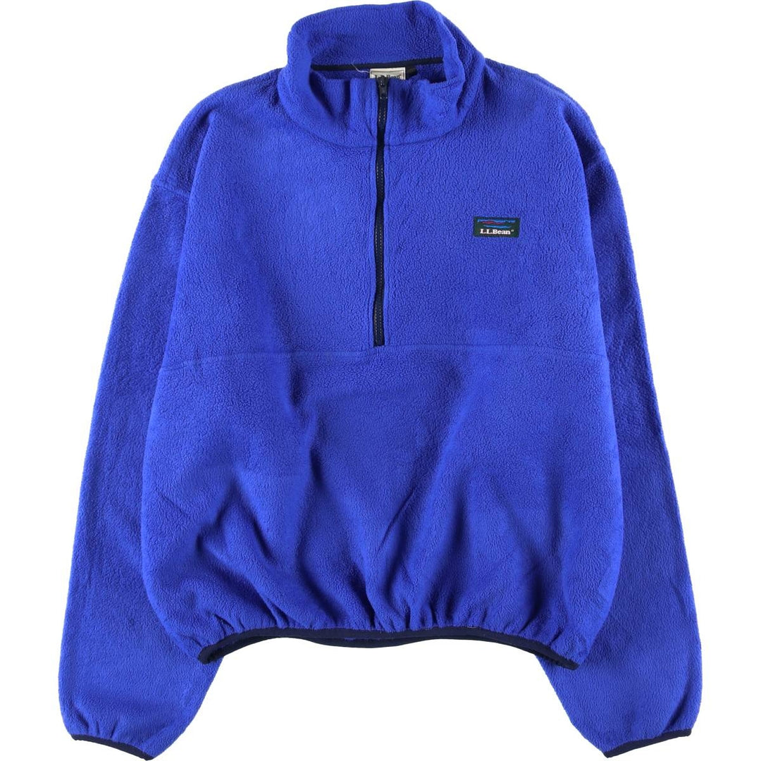 Vintage 70s-80'S LLBean Half-Zip Fleece Pullover, Men's XL unclear blue type Vintage Second Hand