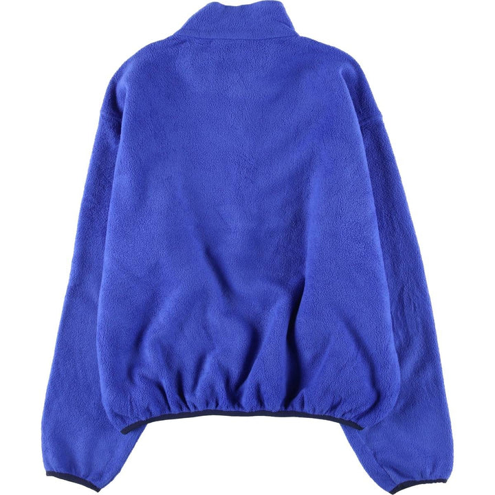 Vintage 70s-80'S LLBean Half-Zip Fleece Pullover, Men's XL unclear blue type Vintage Second Hand