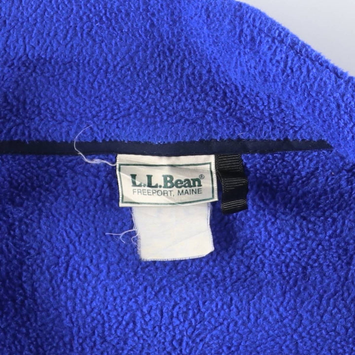 Vintage 70s-80'S LLBean Half-Zip Fleece Pullover, Men's XL unclear blue type Vintage Second Hand