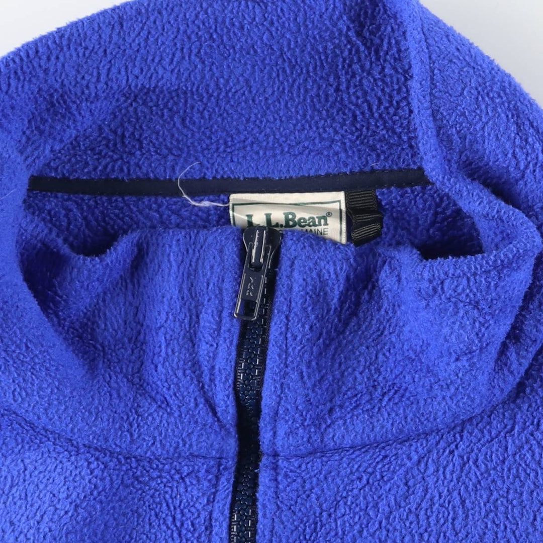 Vintage 70s-80'S LLBean Half-Zip Fleece Pullover, Men's XL unclear blue type Vintage Second Hand
