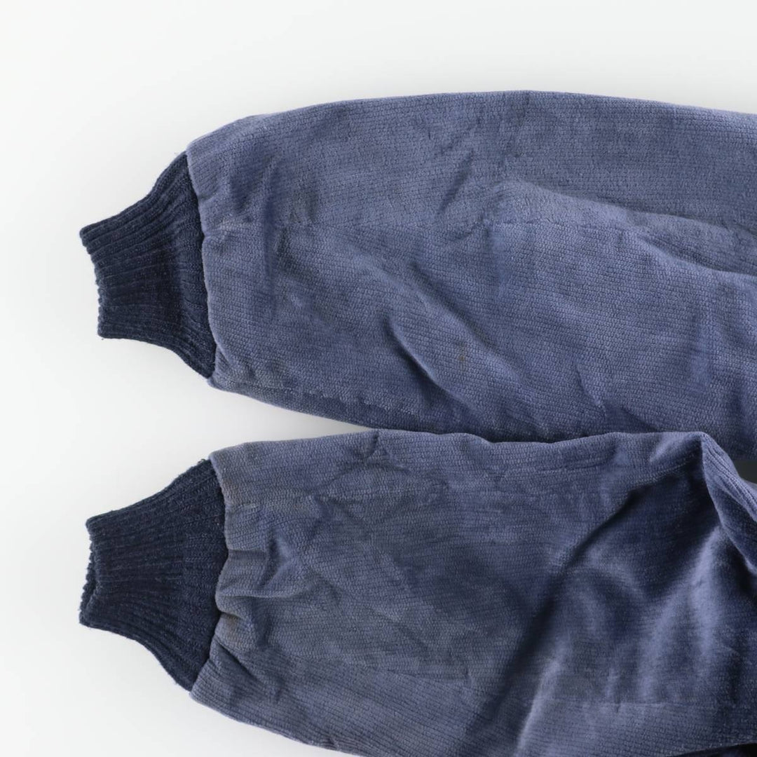 Vintage 1970'S William Barry corduroy boa parka, made in the USA, size L, men's unclear navy blue type Vintage Second Hand