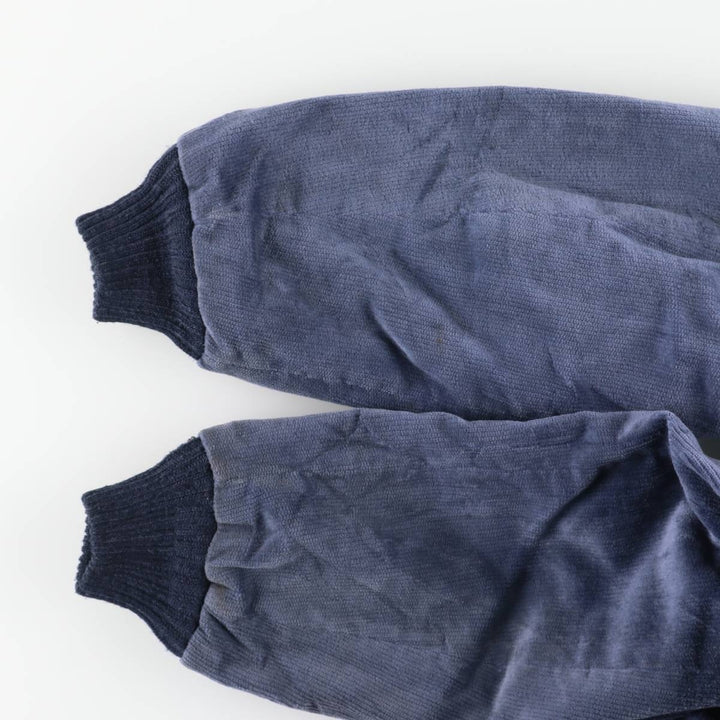 Vintage 1970'S William Barry corduroy boa parka, made in the USA, size L, men's unclear navy blue type Vintage Second Hand