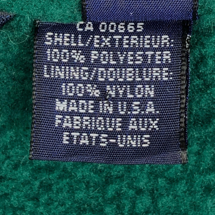Vintage 90'S Eddie Bauer EBTEK fleece jacket, made in the USA, size L, men's polyester green type Vintage Second Hand