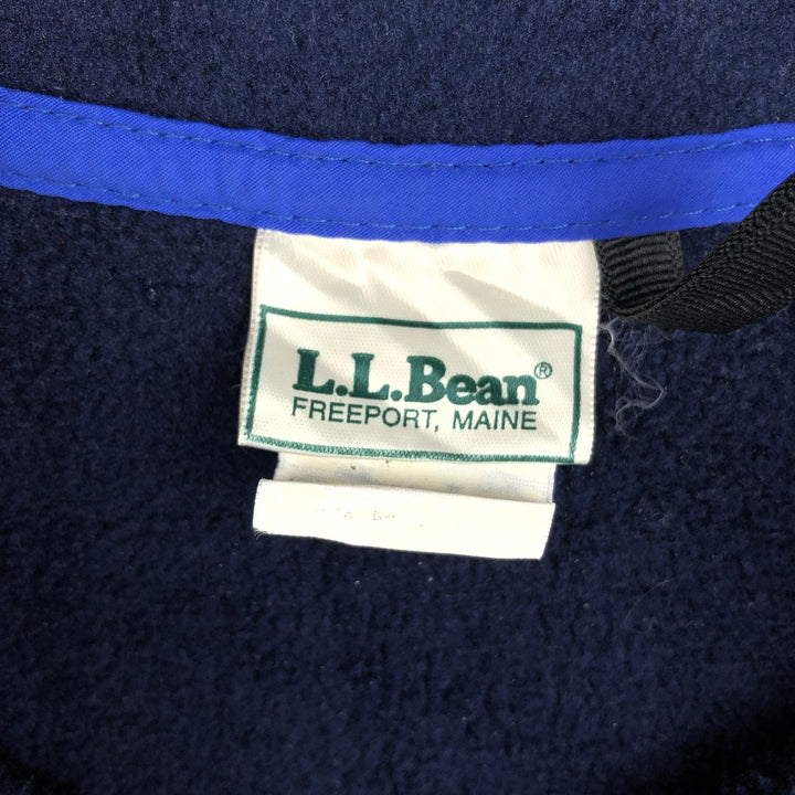 Vintage 1980'S LLBean Half-Snap Fleece Pullover, Men's XL unclear navy blue type Vintage Second Hand