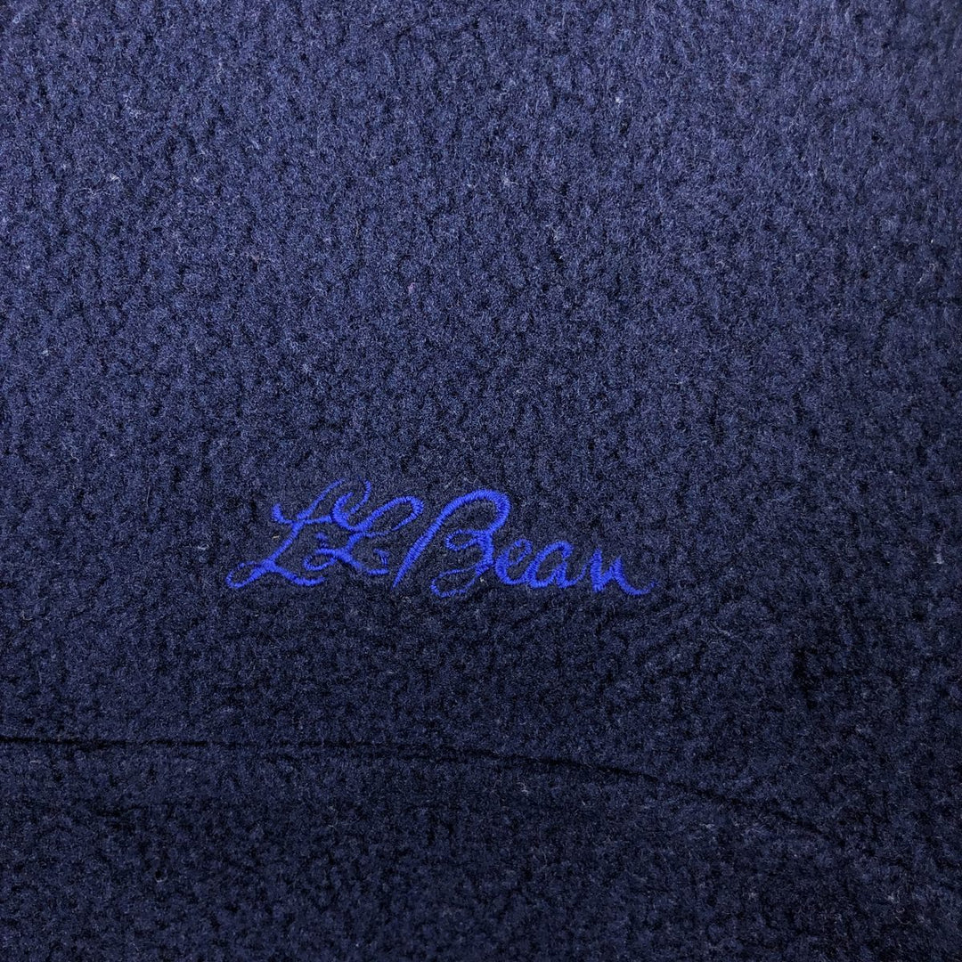 Vintage 1980'S LLBean Half-Snap Fleece Pullover, Men's XL unclear navy blue type Vintage Second Hand