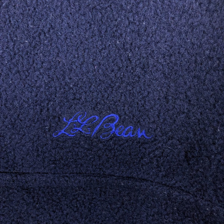 Vintage 1980'S LLBean Half-Snap Fleece Pullover, Men's XL unclear navy blue type Vintage Second Hand