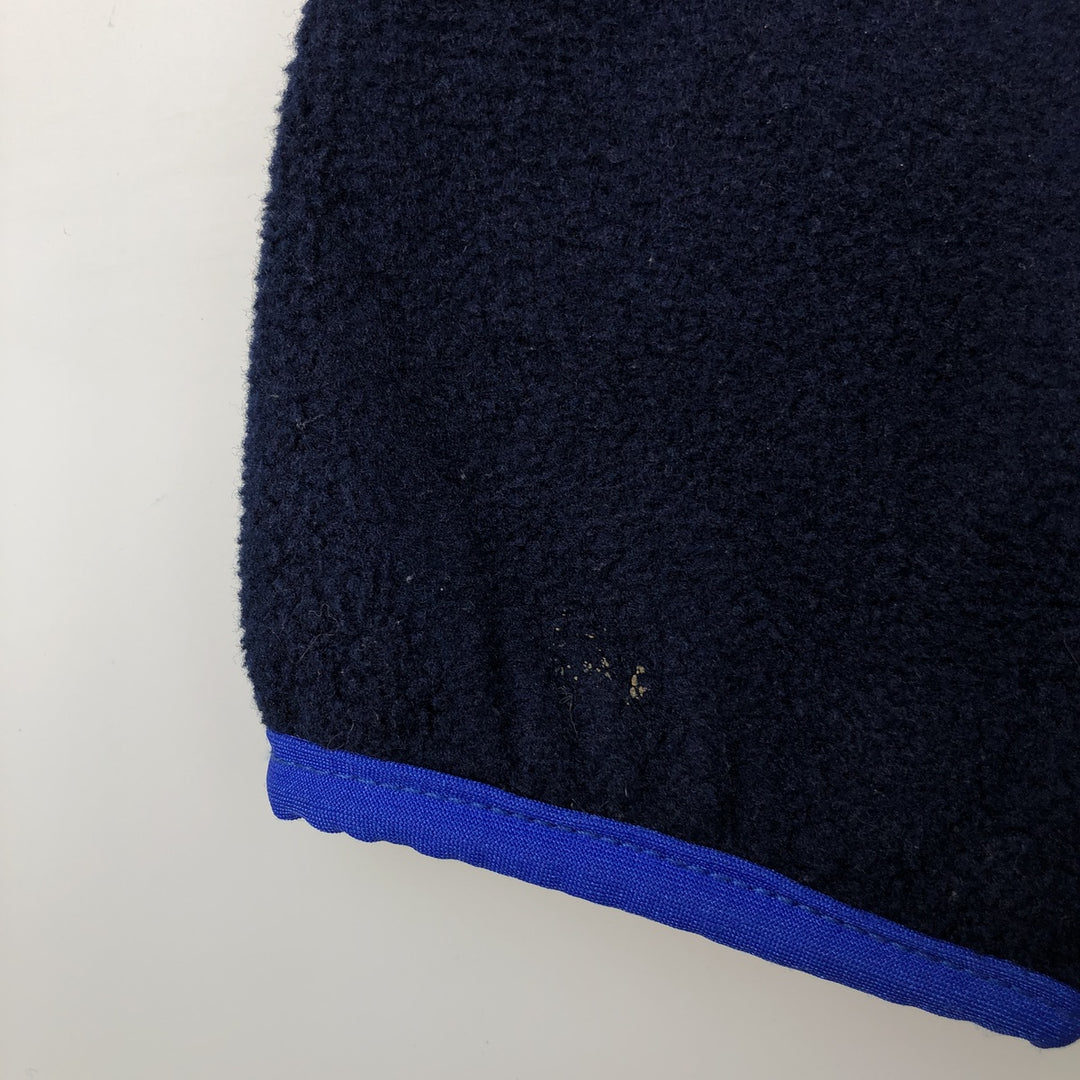 Vintage 1980'S LLBean Half-Snap Fleece Pullover, Men's XL unclear navy blue type Vintage Second Hand