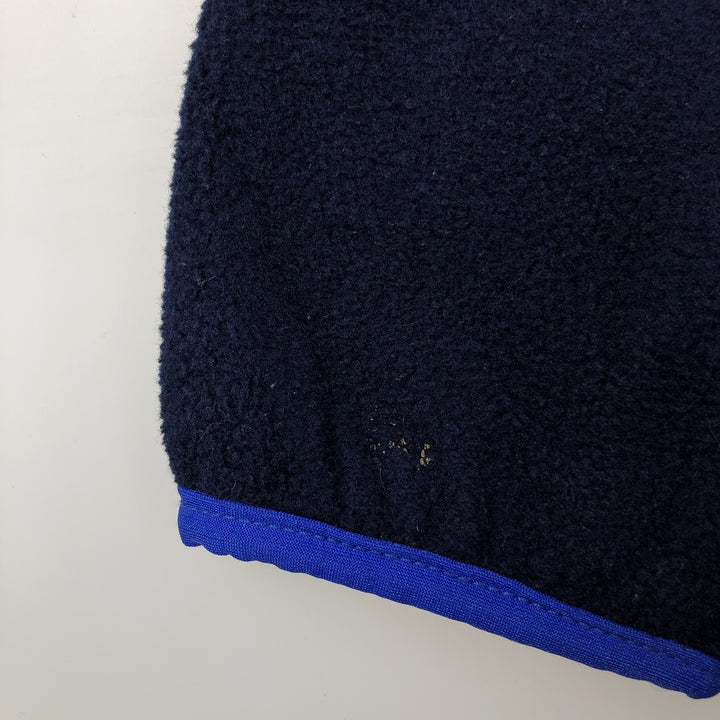Vintage 1980'S LLBean Half-Snap Fleece Pullover, Men's XL unclear navy blue type Vintage Second Hand