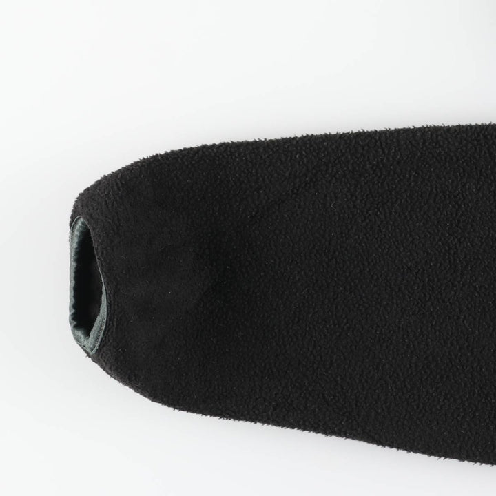 Vintage 90'S Timberland Half-Snap Fleece Pullover, Made in USA, Men's Medium polyester black type Vintage Second Hand