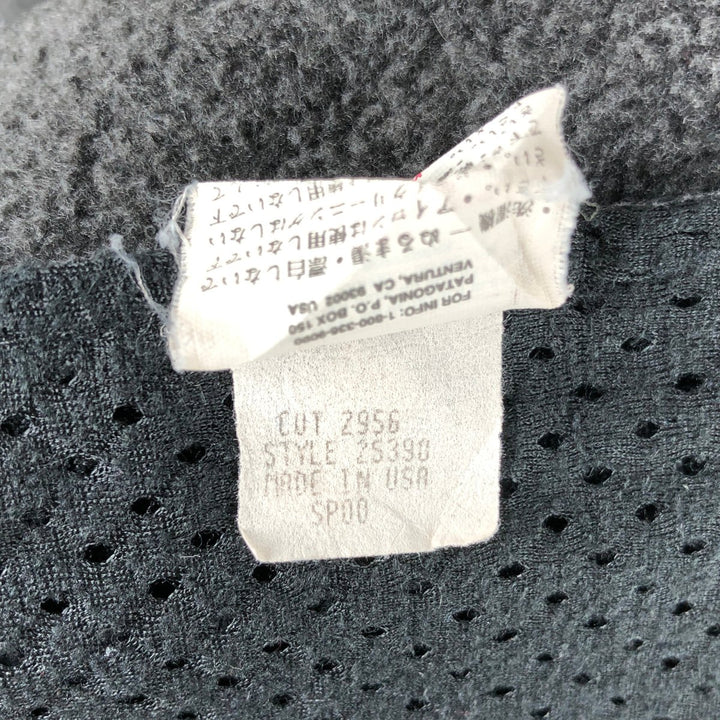 2000'S Patagonia Synchilla Fleece Jacket (25390SP00), Made in USA, Men's XL polyester Charcoal Vintage Second Hand