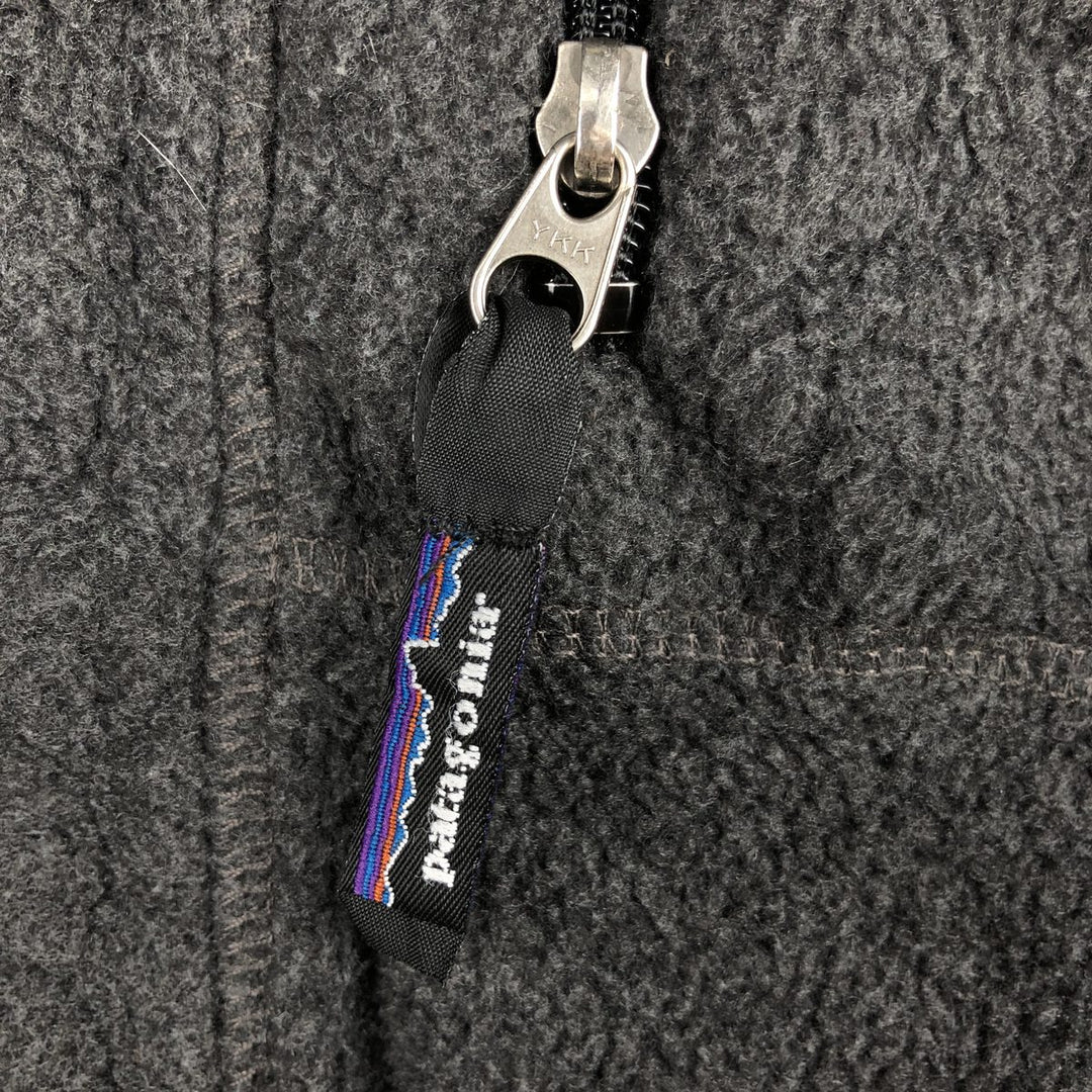2000'S Patagonia Synchilla Fleece Jacket (25390SP00), Made in USA, Men's XL polyester Charcoal Vintage Second Hand