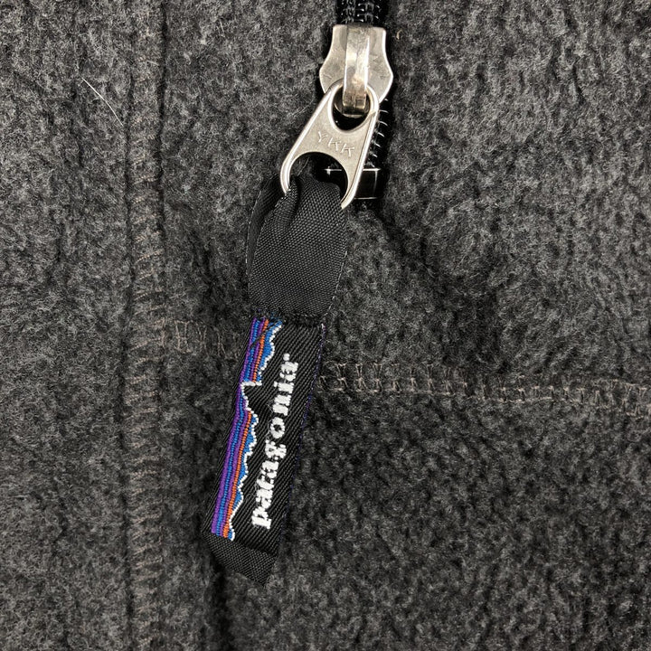 2000'S Patagonia Synchilla Fleece Jacket (25390SP00), Made in USA, Men's XL polyester Charcoal Vintage Second Hand