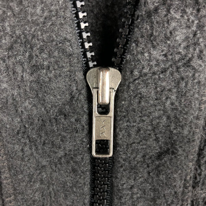 2000'S Patagonia Synchilla Fleece Jacket (25390SP00), Made in USA, Men's XL polyester Charcoal Vintage Second Hand