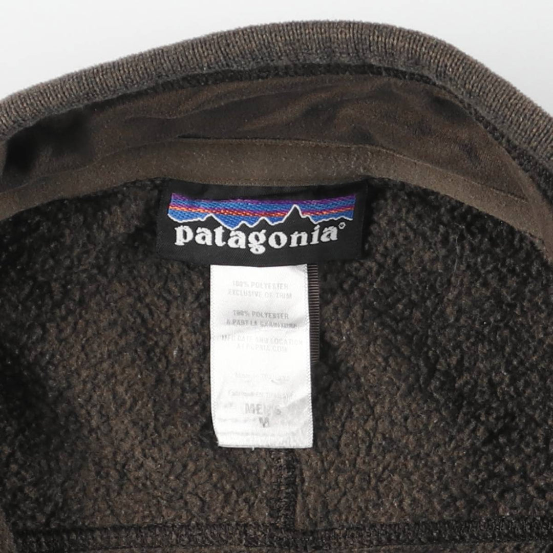 Patagonia Better Sweater Pullover 25521FA12 Half-Zip Fleece Pullover, Men's Size Medium polyester brown type Vintage Second Hand