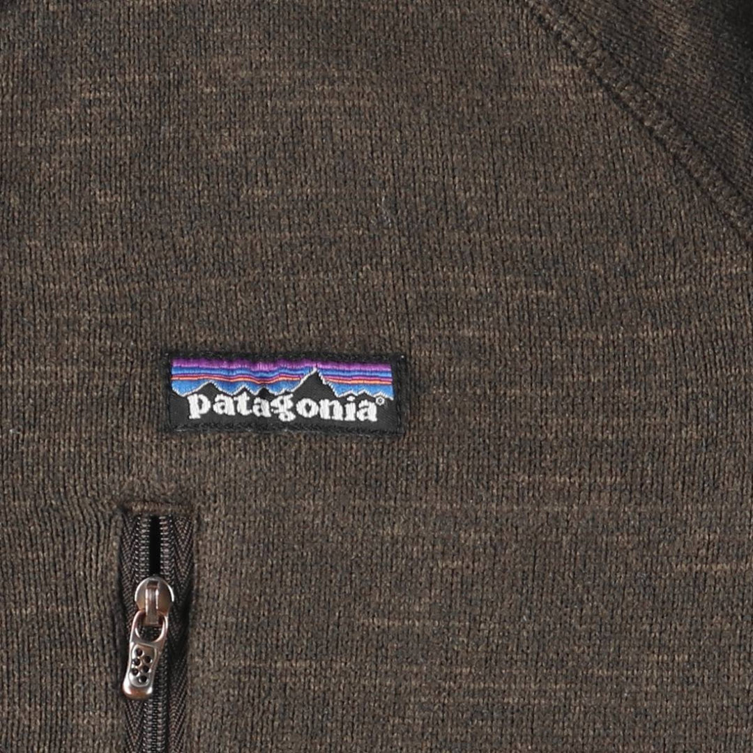 Patagonia Better Sweater Pullover 25521FA12 Half-Zip Fleece Pullover, Men's Size Medium polyester brown type Vintage Second Hand