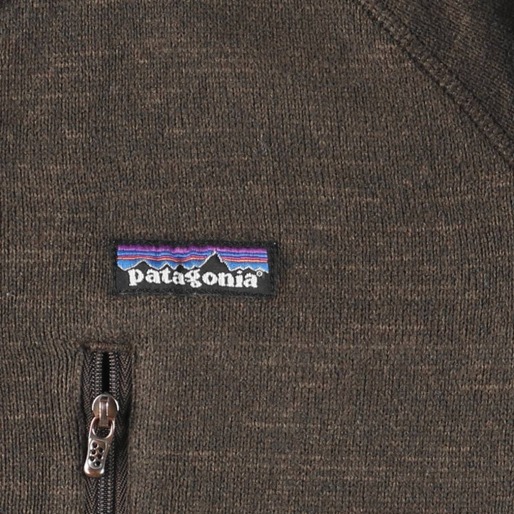 Patagonia Better Sweater Pullover 25521FA12 Half-Zip Fleece Pullover, Men's Size Medium polyester brown type Vintage Second Hand