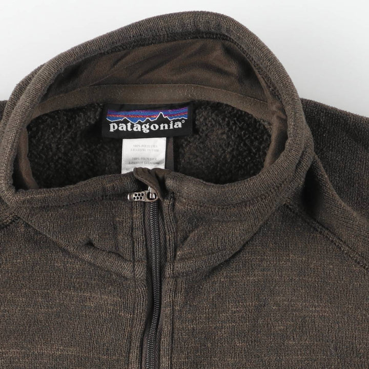 Patagonia Better Sweater Pullover 25521FA12 Half-Zip Fleece Pullover, Men's Size Medium polyester brown type Vintage Second Hand