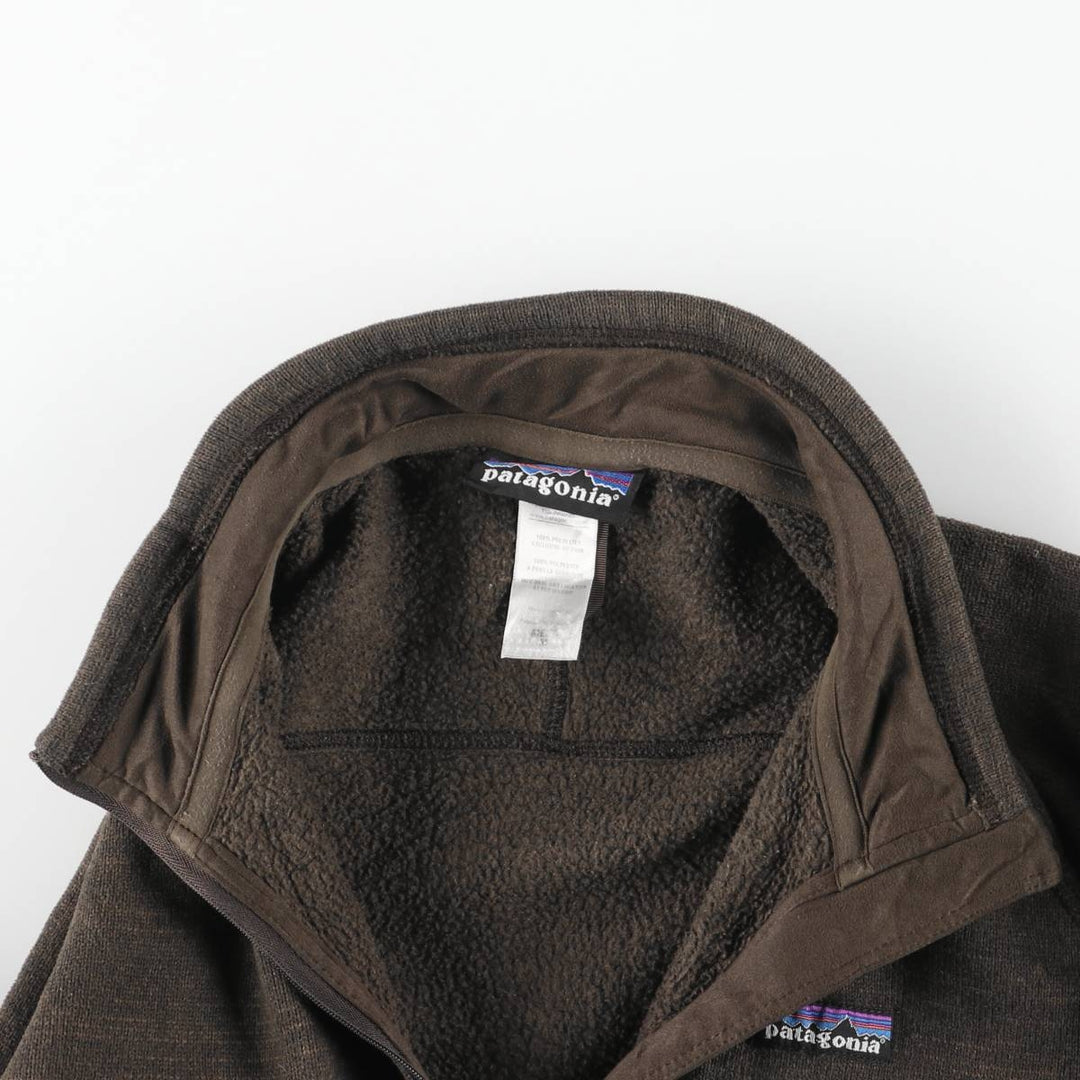 Patagonia Better Sweater Pullover 25521FA12 Half-Zip Fleece Pullover, Men's Size Medium polyester brown type Vintage Second Hand