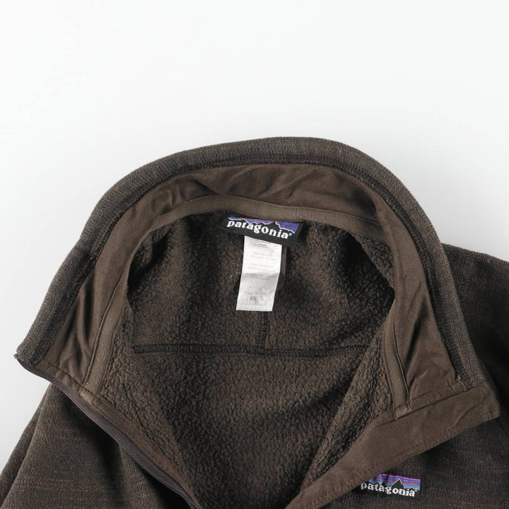 Patagonia Better Sweater Pullover 25521FA12 Half-Zip Fleece Pullover, Men's Size Medium polyester brown type Vintage Second Hand