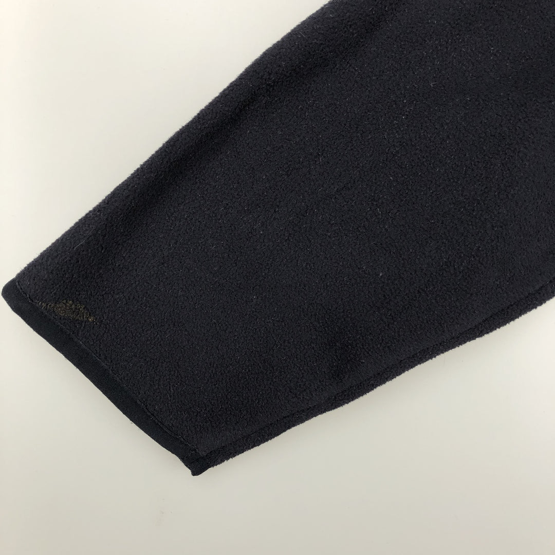 Ralph Lauren Chaps V-neck fleece pullover hoodie, men's size S polyester navy blue type Vintage Second Hand