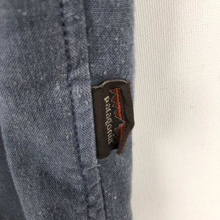 Patagonia STY53330FA18 Long Sleeve Western Shirt, Men's Size L Hemp navy blue type Vintage Second Hand