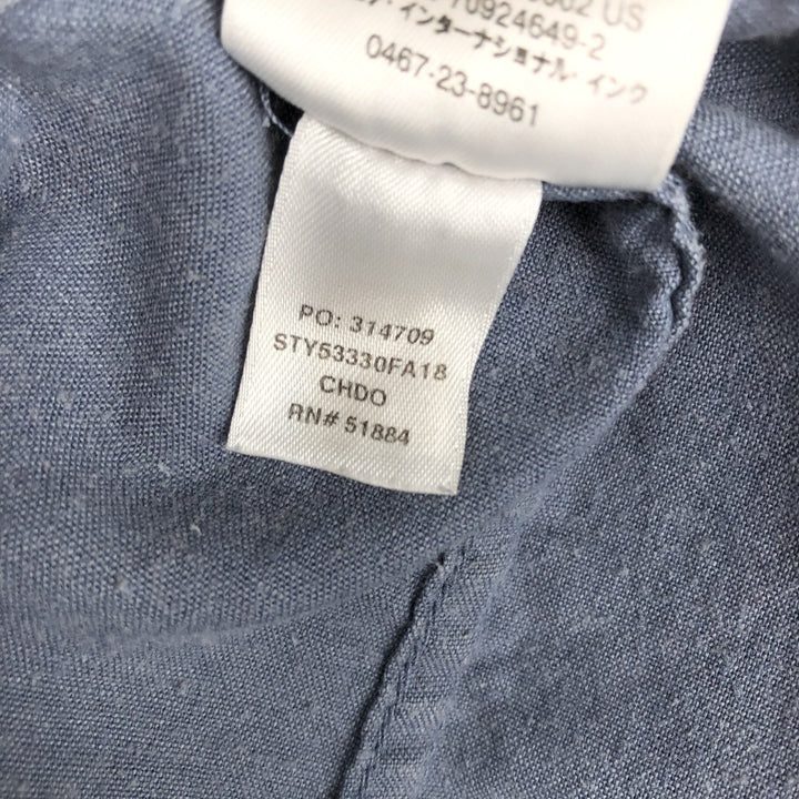 Patagonia STY53330FA18 Long Sleeve Western Shirt, Men's Size L Hemp navy blue type Vintage Second Hand