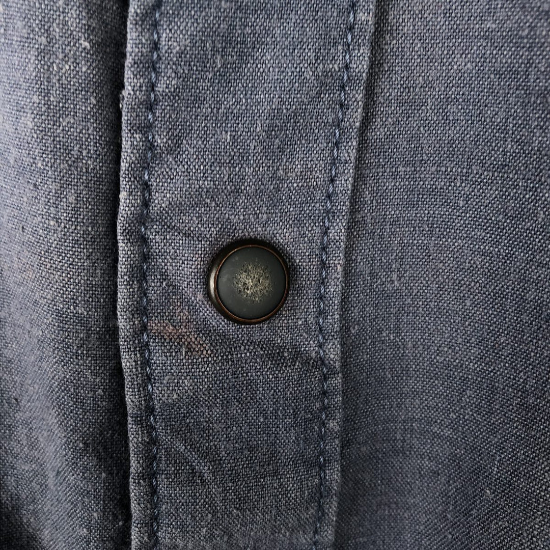 Patagonia STY53330FA18 Long Sleeve Western Shirt, Men's Size L Hemp navy blue type Vintage Second Hand