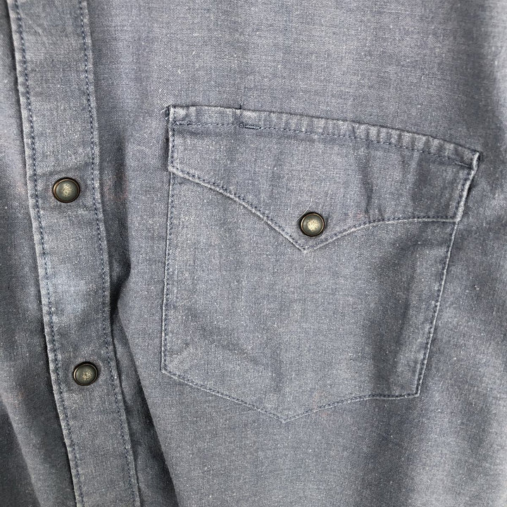Patagonia STY53330FA18 Long Sleeve Western Shirt, Men's Size L Hemp navy blue type Vintage Second Hand