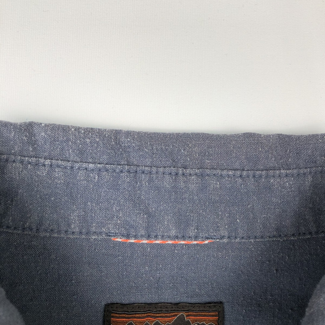 Patagonia STY53330FA18 Long Sleeve Western Shirt, Men's Size L Hemp navy blue type Vintage Second Hand