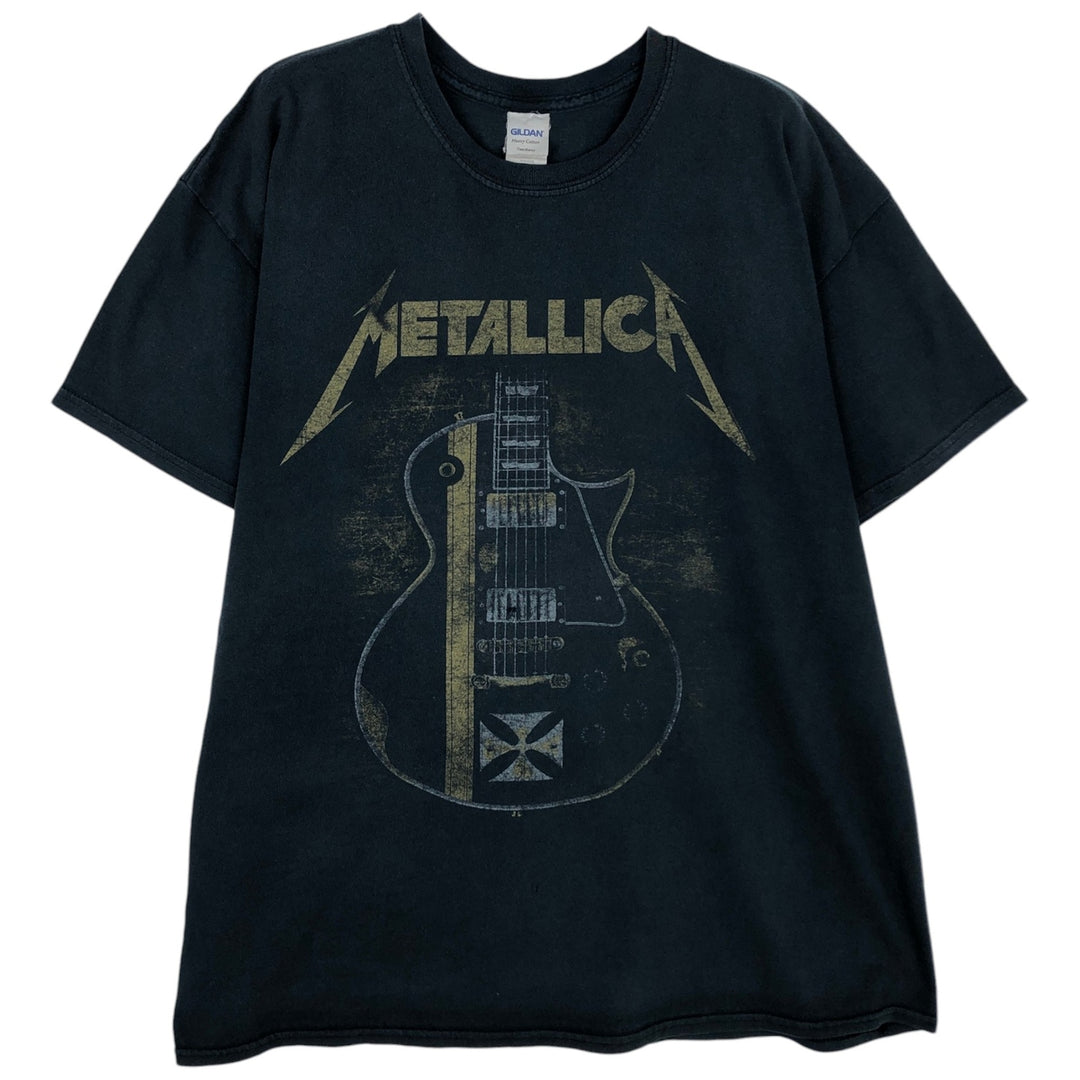 Gildan Metallica Band T-Shirt, Men's Size XL cotton black type Vintage Second Hand