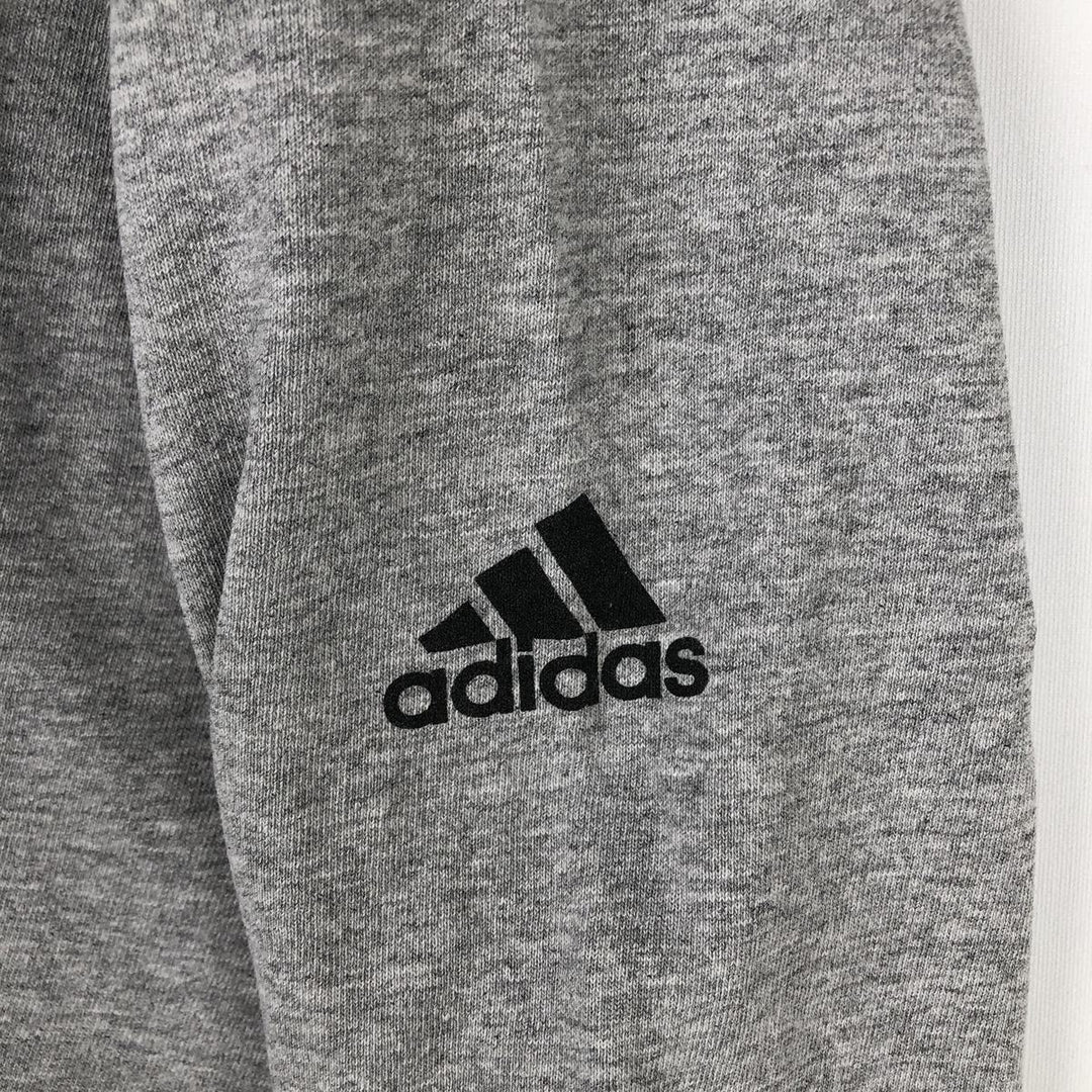 2000'S Adidas long-sleeved T-shirt, Made in USA, Men's Size M cotton gray type Vintage Second Hand