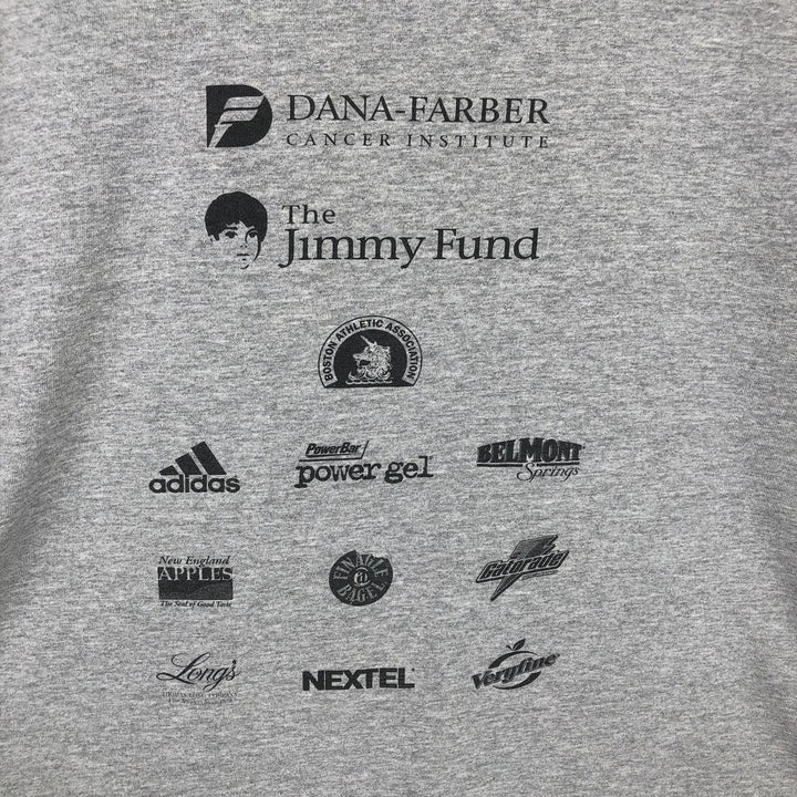 2000'S Adidas long-sleeved T-shirt, Made in USA, Men's Size M cotton gray type Vintage Second Hand