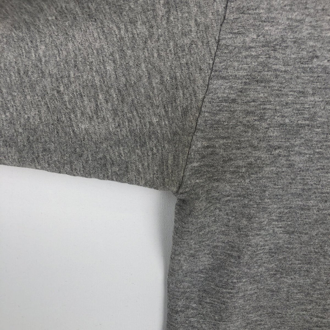 2000'S Adidas long-sleeved T-shirt, Made in USA, Men's Size M cotton gray type Vintage Second Hand
