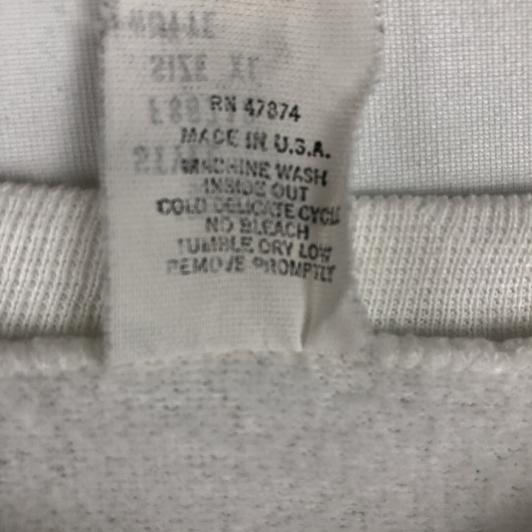 Vintage printed sweatshirt, men's size XL cotton white type Vintage Second Hand