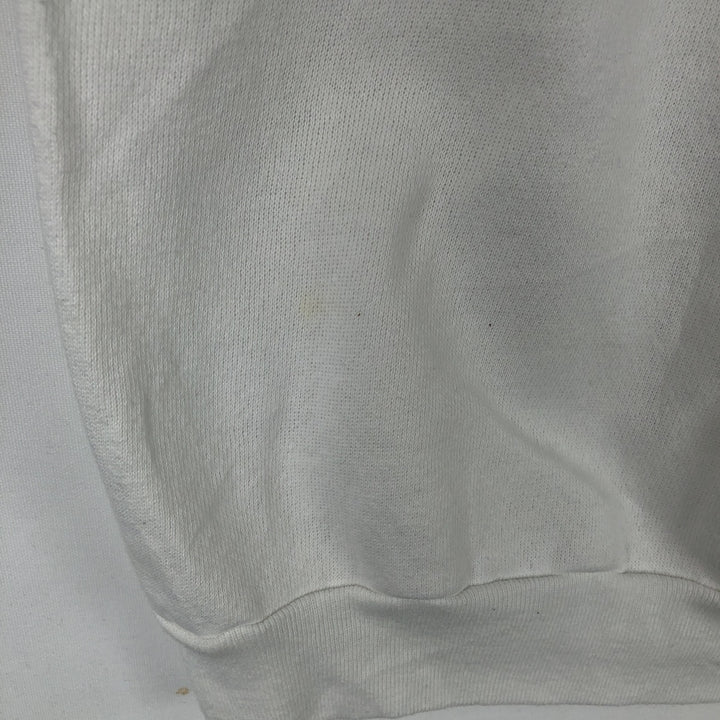 Vintage printed sweatshirt, men's size XL cotton white type Vintage Second Hand