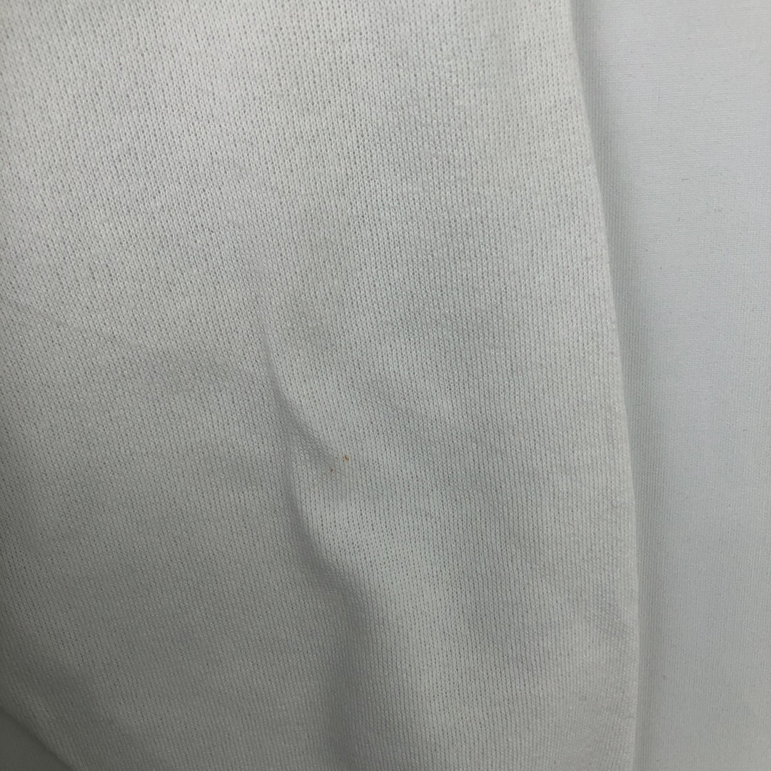 Vintage printed sweatshirt, men's size XL cotton white type Vintage Second Hand