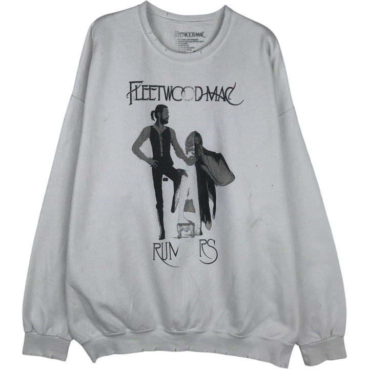 FLEETWOOD MAC band sweatshirt, size M, men's cotton white type Vintage Second Hand